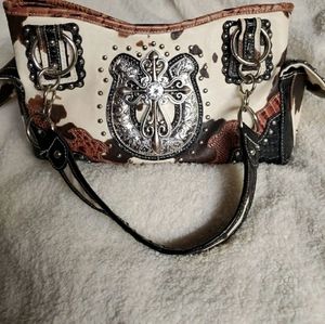 Look!! Western country chic purse bag like new
